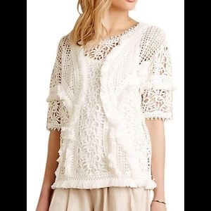Anthropologie Baraschi crochet top